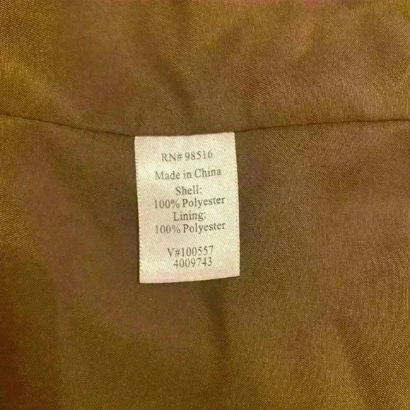 Coldwater Creek Wm’s  Brown Faux Suede Blazer Jacket M Button Casual Long Sleeve - Picture 7 of 7